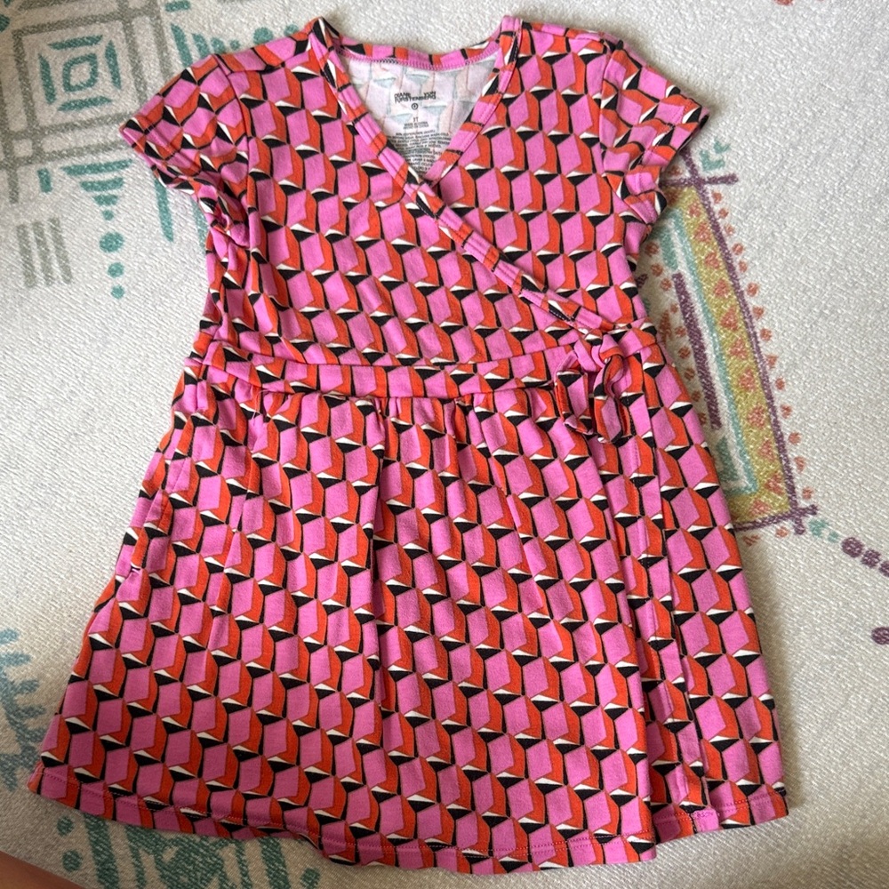 Diane Von Furstenberg Target Pink Geometric Kids Dress